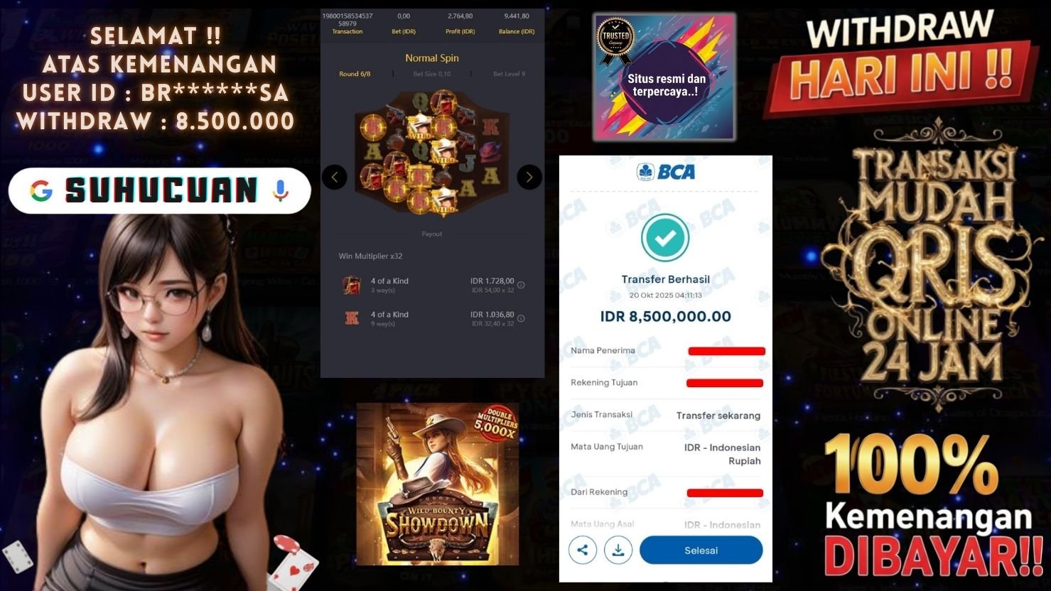 SUHUCUAN JACKPOT SLOT WILD BOUNTY SHOWDOWN